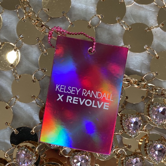 Kelsey Randall x REVOLVE Kelsey Chainmail Dress in Pink & Gold Kelsey Randall - Picture 10 of 10